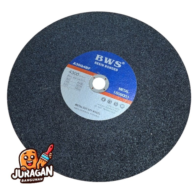 BWS Batu Canai Potong 14" | Resin Bonded | Batu Gerinda Potong | Mata Potong | Batu Potong | Gurinda