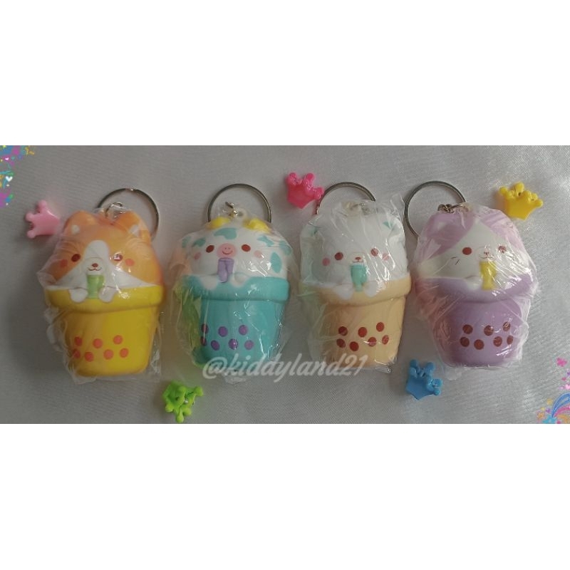 Gantungan Kunci Squishy Minuman Boba