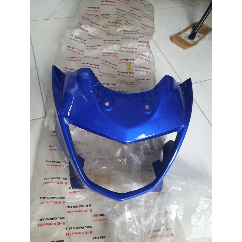 batok kawasaki ninja r cover headlamp ninja r biru original