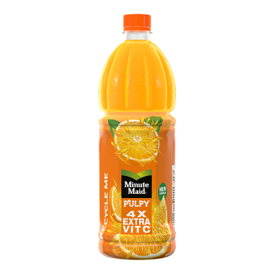 

Minute Maid Pulpy Orange Minuman Jus Buah Rasa Jeruk Botol 1 L