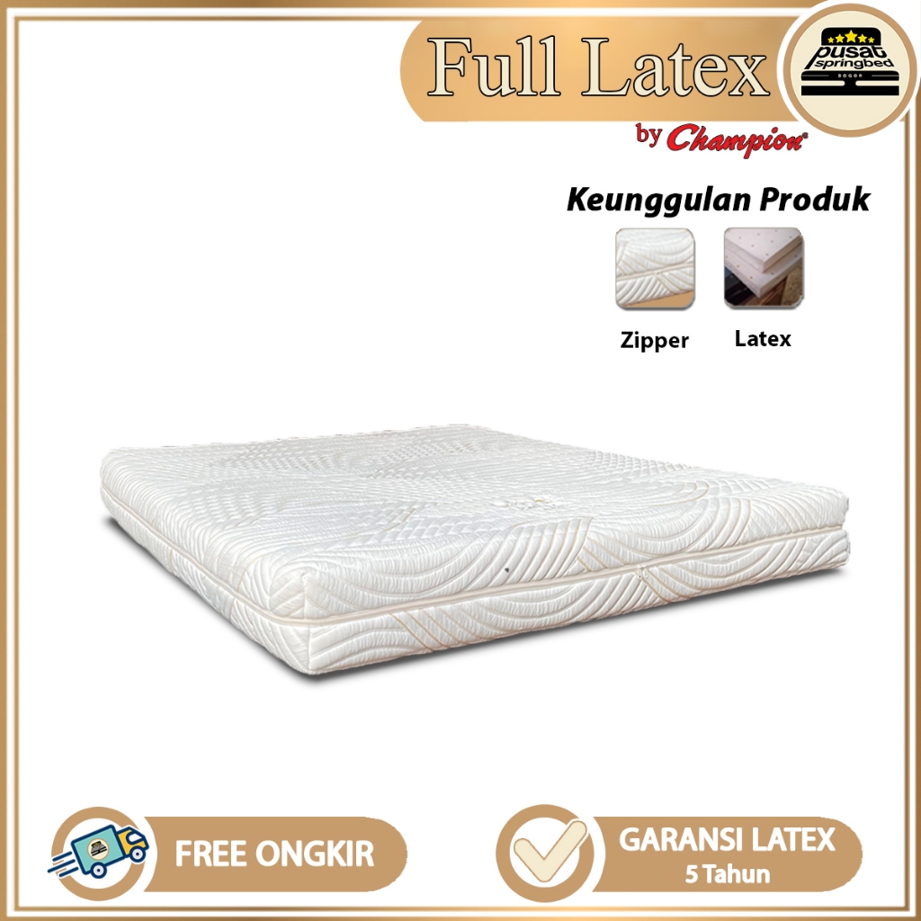 Kasur Full Latex (Kasur Only) - Champion Springbed Full Latex Hugen