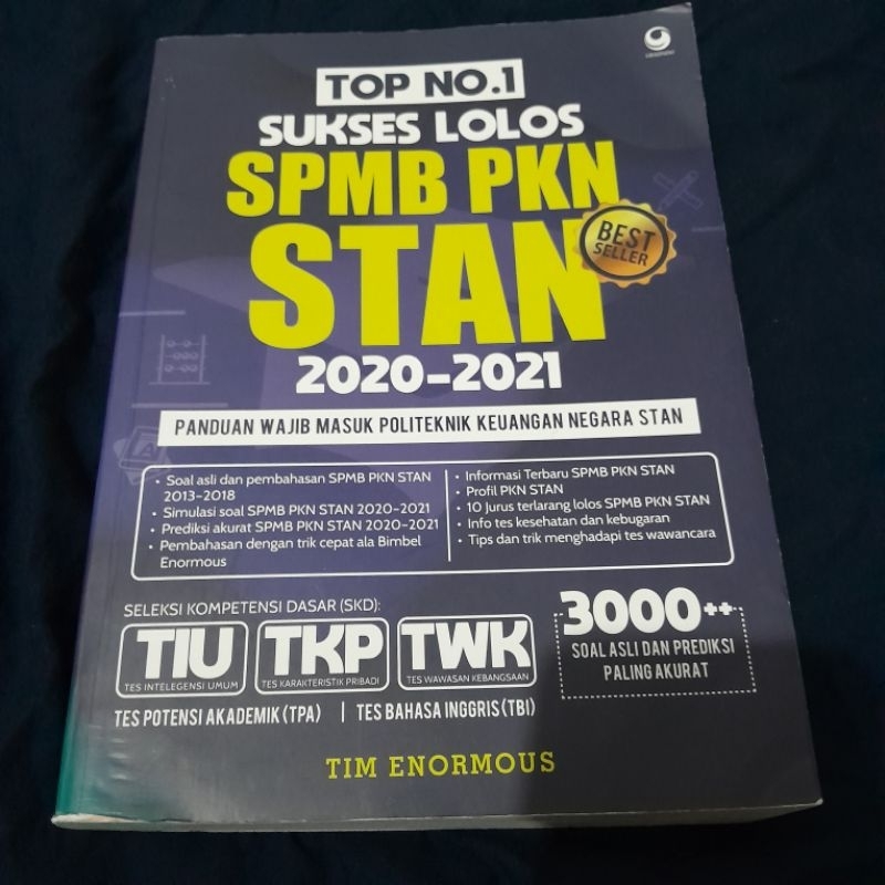 

Buku SPMB PKN STAN 2020 - 2021 Lengkap TIU TKP TWK Murah