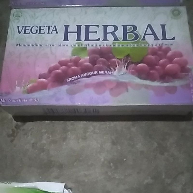 

VEGETA HERBAL Aroma anggur merah 6 sachets@5g tanpa exp