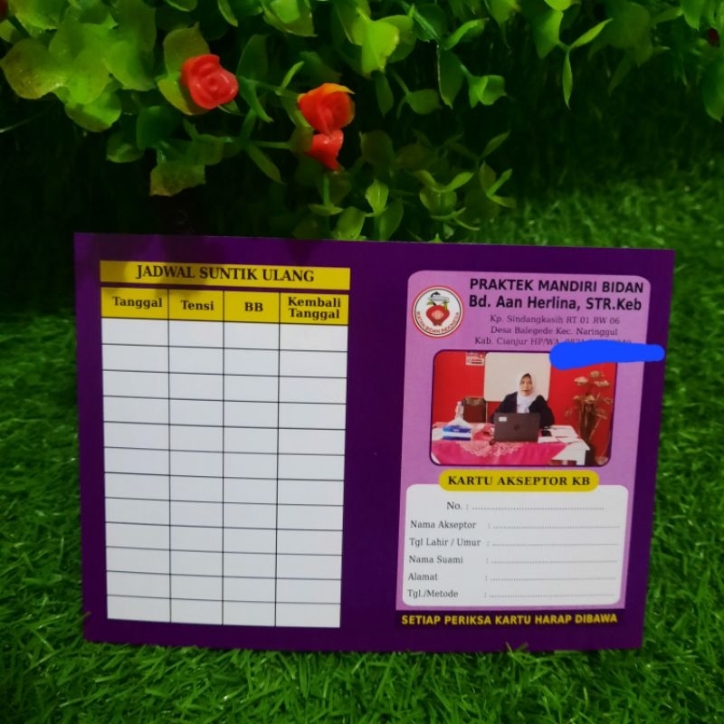 

Kartu Akseptor KB Custom Bisa Pakai Foto