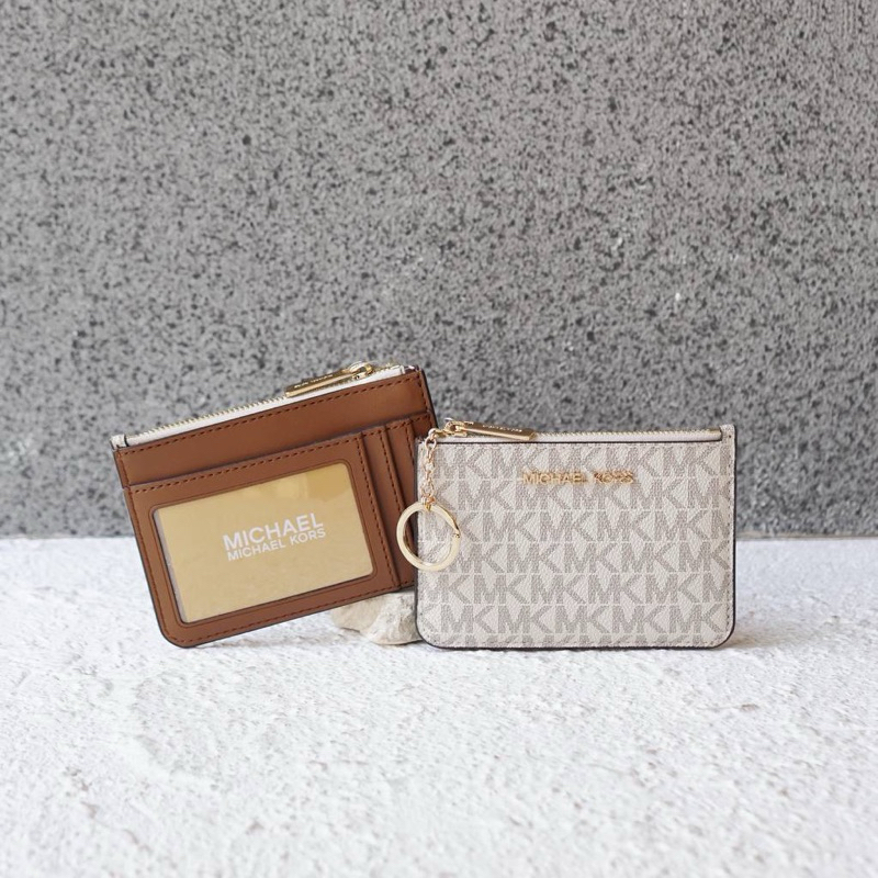 MK jet set travel small tz coin pouch w id 13x9