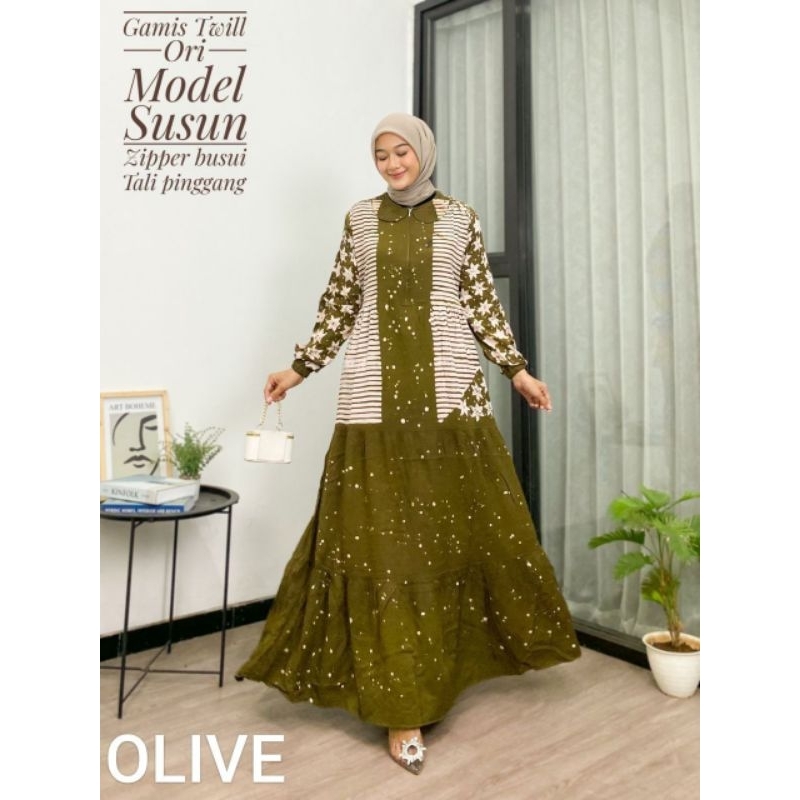 [GROSIR] Gamis twill ori termurah kualitas premium