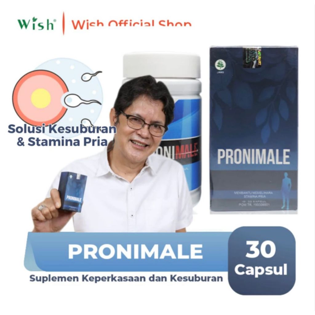 Pronimale Wish Dr Boyke Suplemen Penambah Stamina Pria - Suplemen Kesuburan dan Keperkasaan Pria Dew
