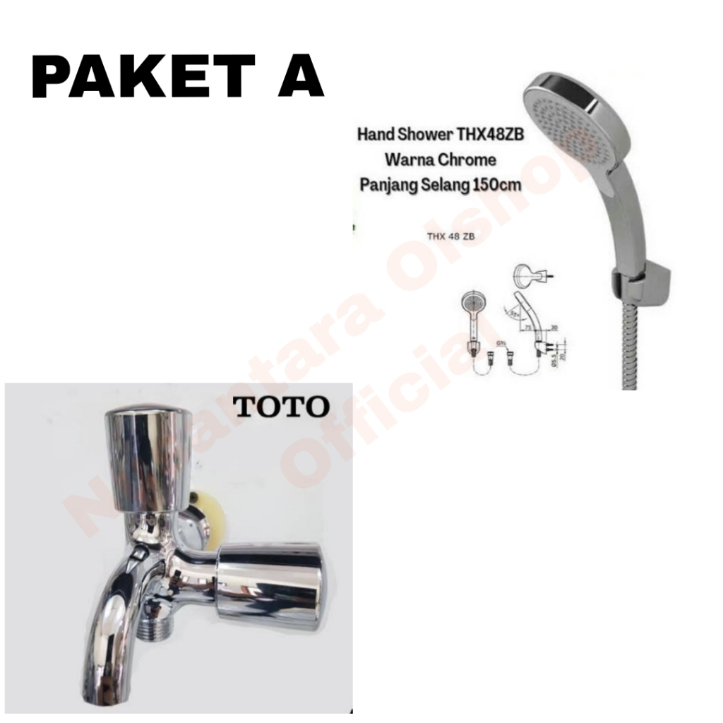 SHOWER SET TOTO + KRAN CABANG SHOWER TOTO PAKET SHOWER TOTO