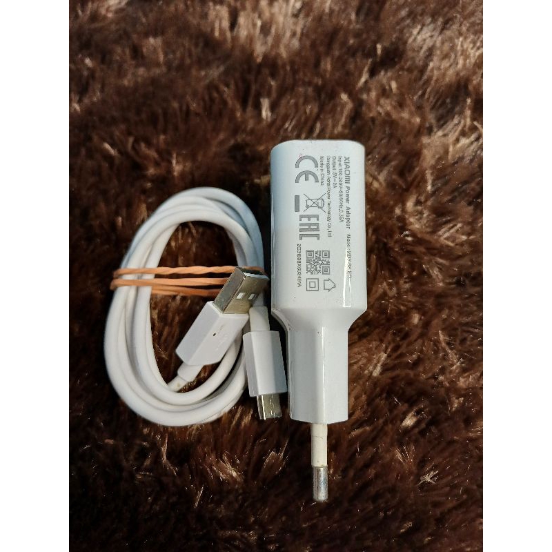 second charger original cabutan hp xiomi redmi 2A note 5 pro 6 pro dll (micro usb)
