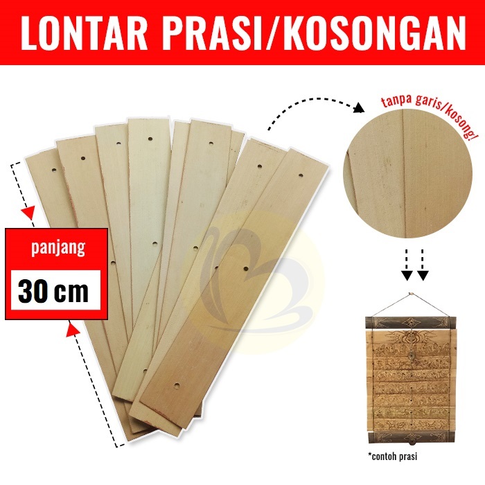 

Daun Lontar Prasi Kosongan 30cm