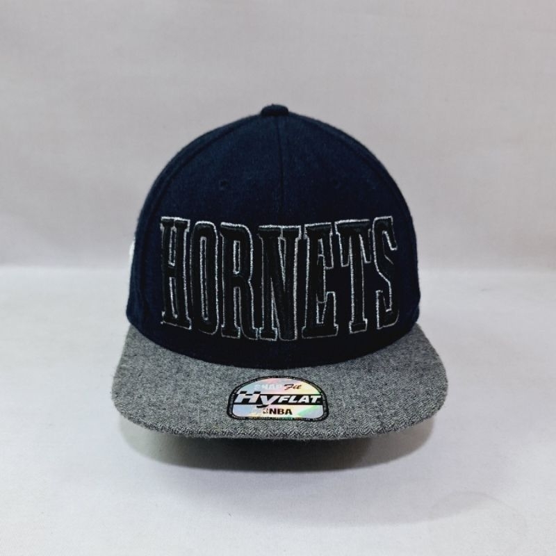 Topi Snapback Hyflat NBA Charlotte Hornets Second Original