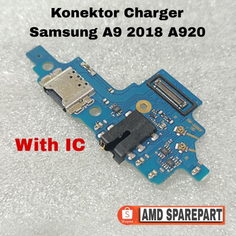 Papan Cas Samsung A9 2018 A920 Ori 100% Full IC Pcb Board Mic Konektor Charger