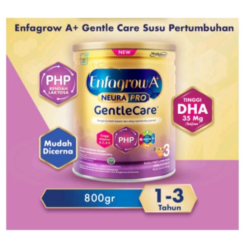 Susu Formula Enfagrow A+ Gentle Care Tahap 3 800gram