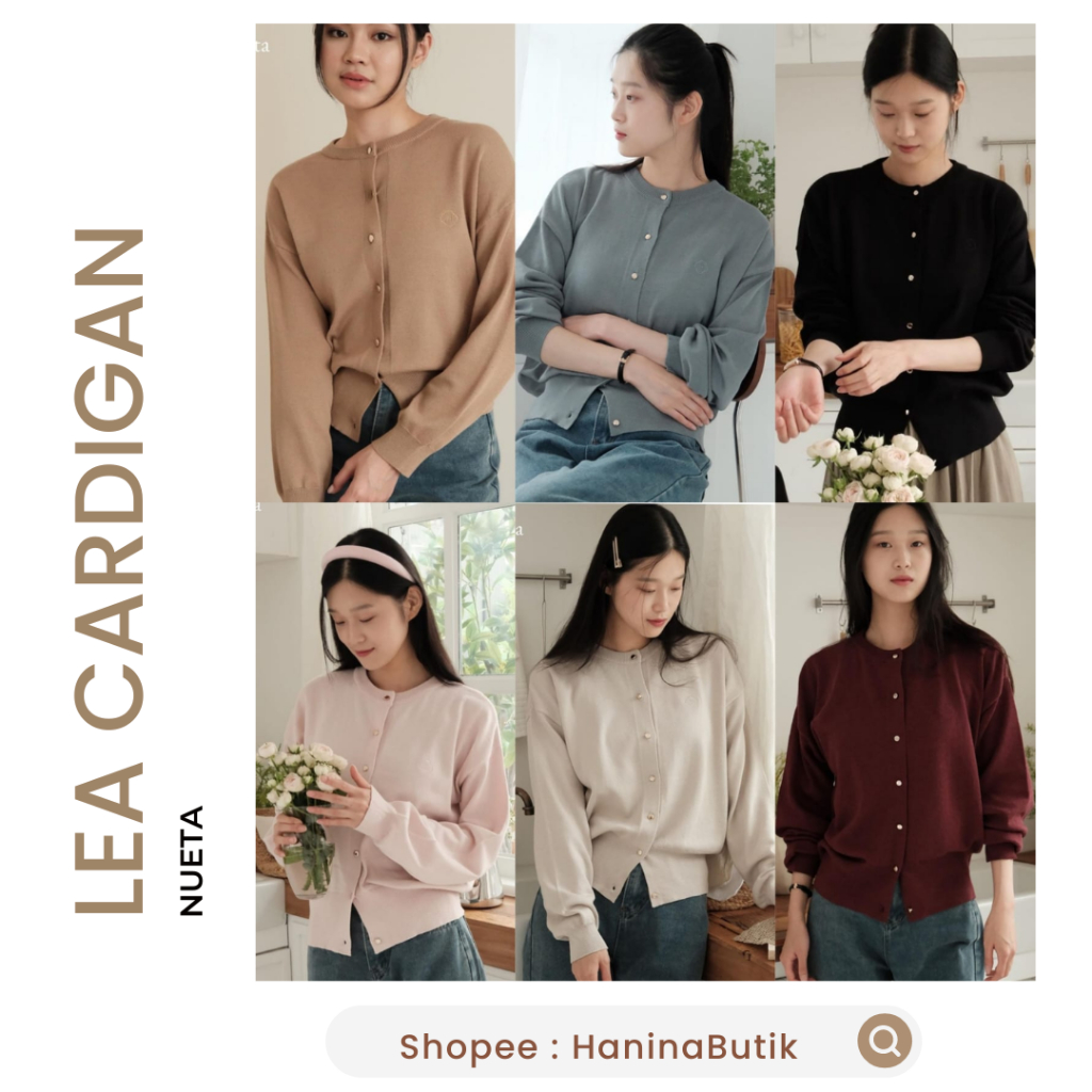 LEA EMBROIDERY CARDIGAN by NUETA | CARDIGAN KNIT KNITWEAR NUETA