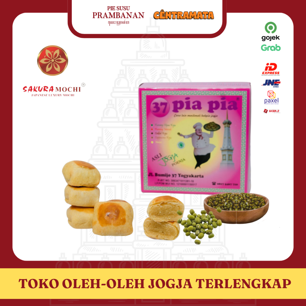 

Pia Sakura - Pia Pia 37 Mini Isi 9pcs | Oleh-Oleh khas Jogja