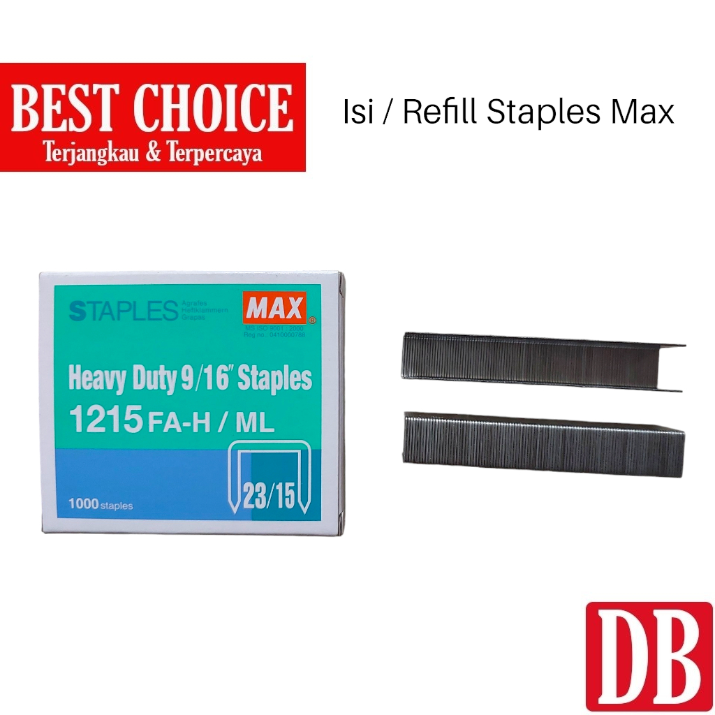 

Refill / Isi Staples Tembak / Gun Tacker MAX 1215 FA-H/ML (23/15) (1pcs)