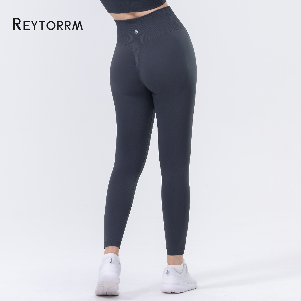Reytorrm LYCRA®  Seamless Legging Celana Olahraga Wanita High Waist Running Yoga Gym Pants Sport CK0