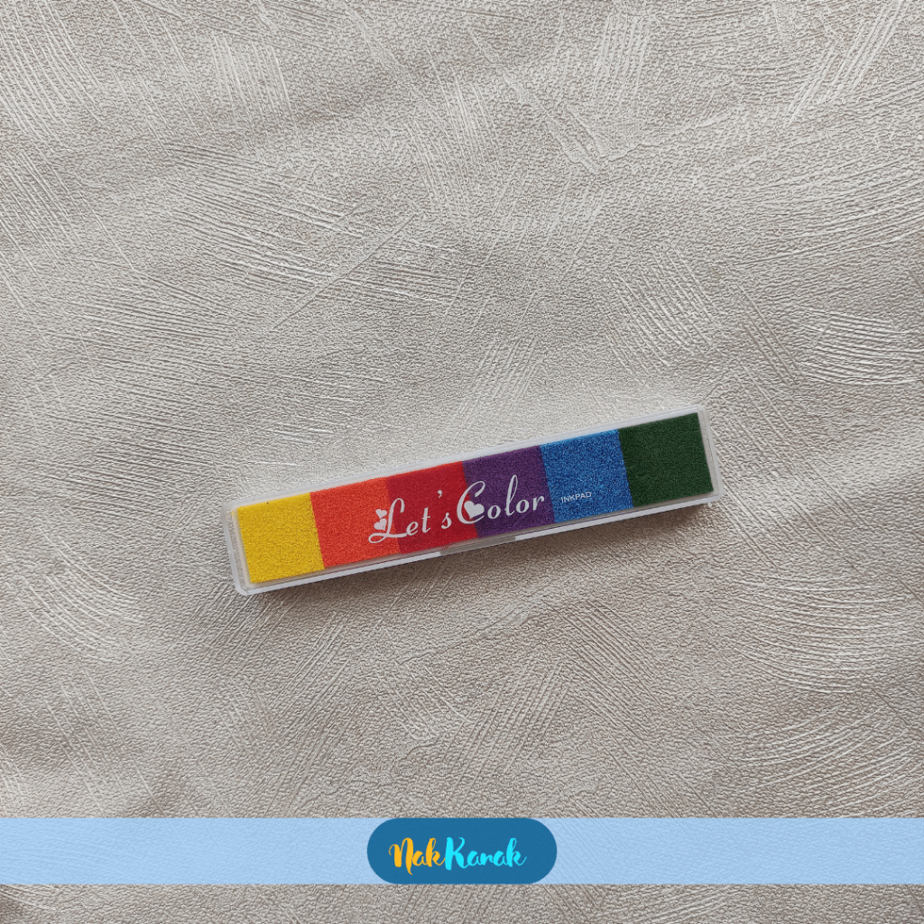 

(6 WARNA) REFILL FINGER PAINTING - COLOR INK PAD STAMP
