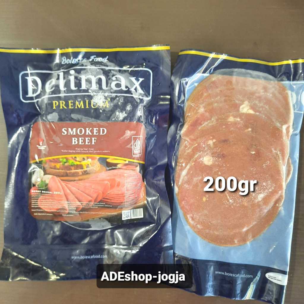 

smoked beef deli max 200gr daging sapi asap delimax premium