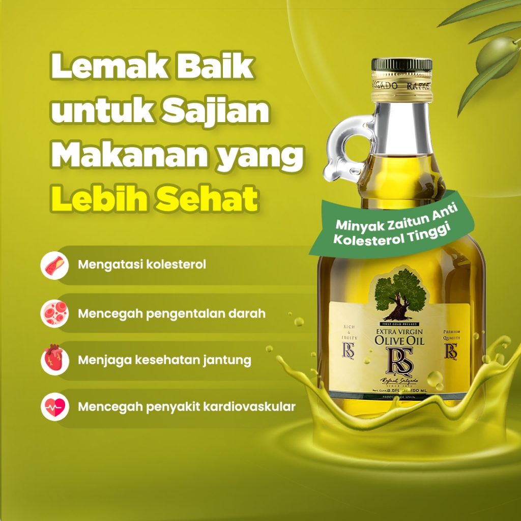 

Rafael Salgado Olive Oil - Minyak Zaitun Extra Virgin Olive Oil 90ml