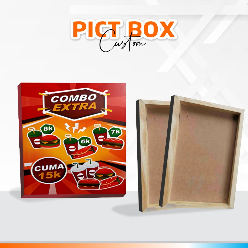 PICT BOX POSTER / FRAME KAYU KANVAS / FRAME BLOK / SPANRAM KA
