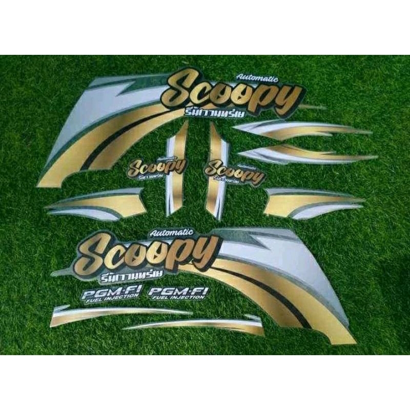 striping transparan scoopy new custom simple