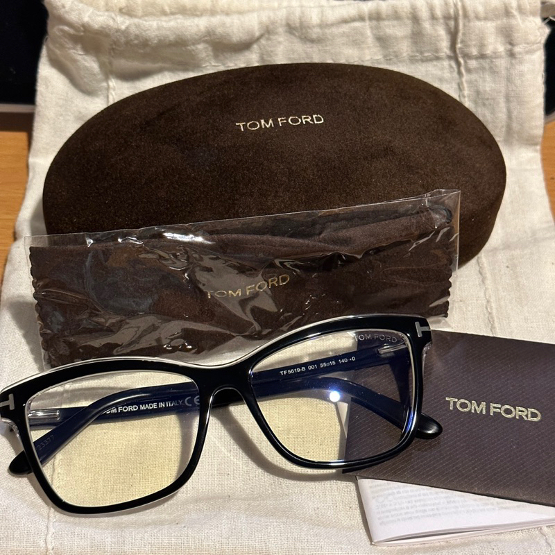 TOM FORD eyeglasses frame kacamata unisex black original authentic