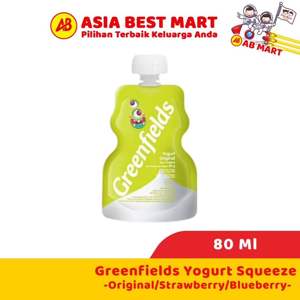 

Greenfields Yogurt Squeeze 80 Ml Original Strawberry Blueberry Susu Fermentasi (Gosend/Grab)