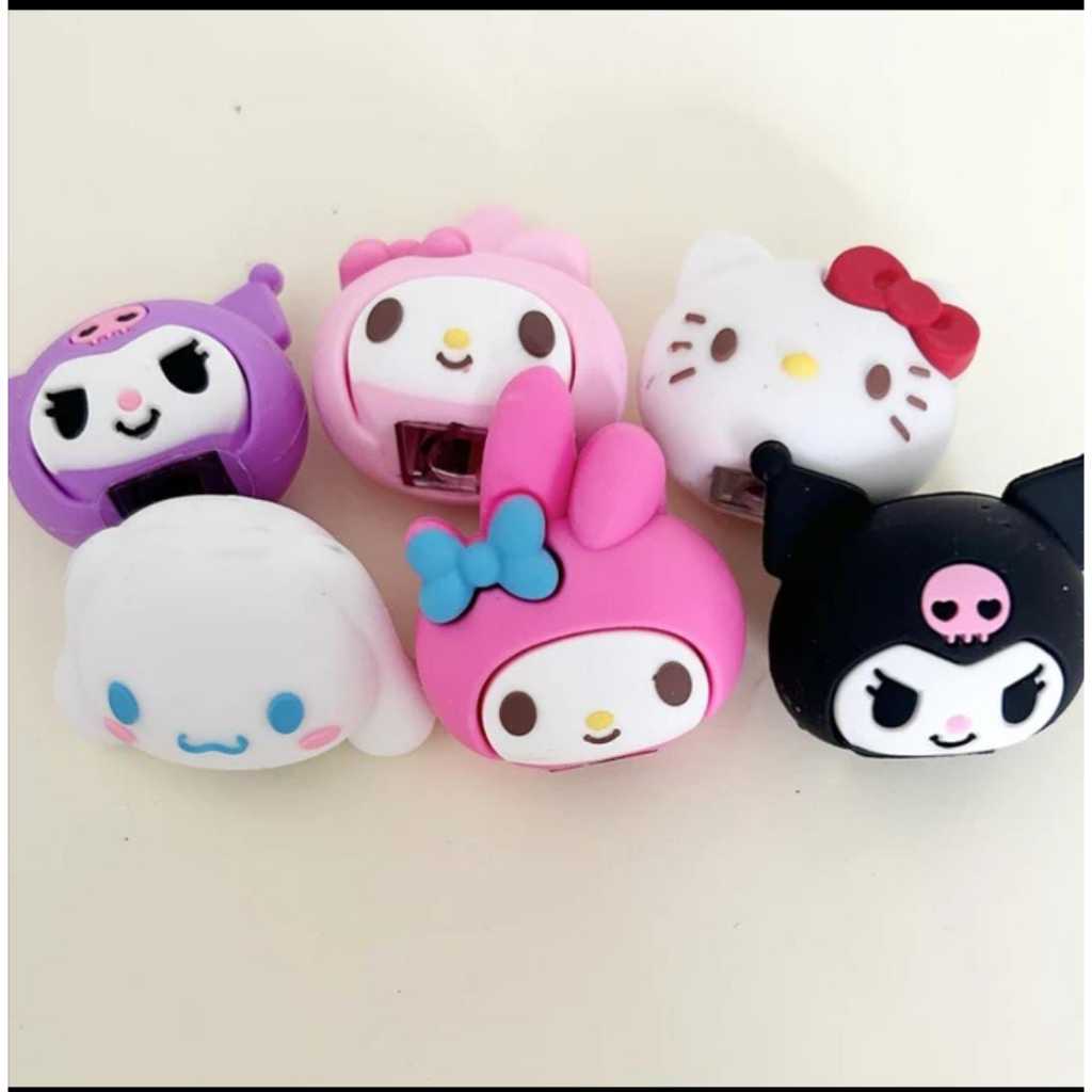 

SS Rautan + Penghapus Pensil Motif Sanrio 2in1 Rautan Pensil Rubber Head Sanrio Serutan Pensil Lucu Sanrio