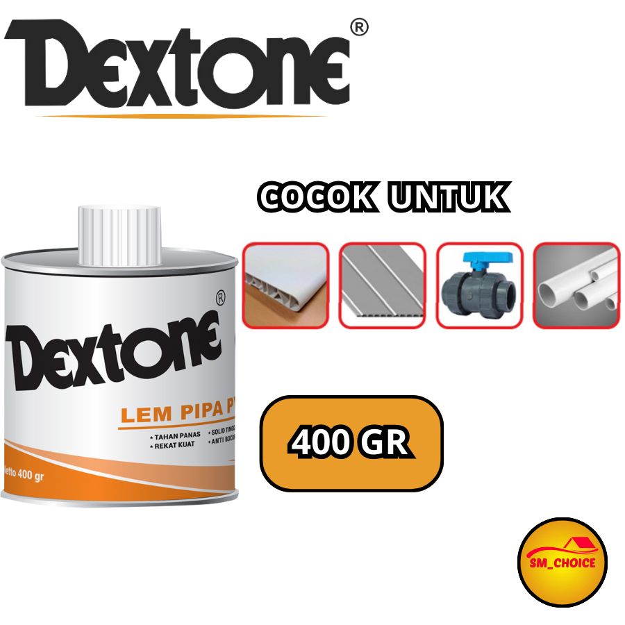 

LEM PIPA DEXTONE 400GR LEM PIPA KALENG LEM PIPA PVC DEXTONE KALENG 400gr