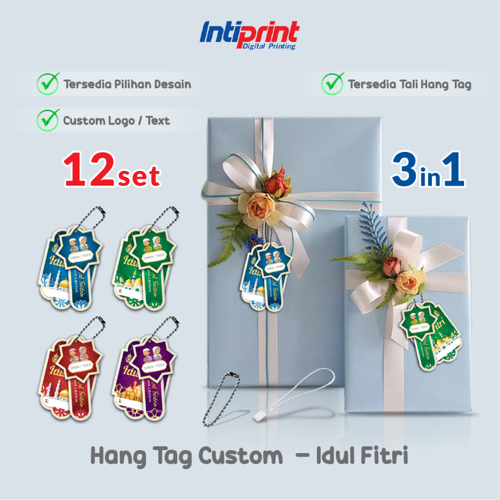 

Hang Tag Souvenir Hampers Ramadan / Hang Tag 3in1 / Hang Tag Eid Mubarak Idul Fitri Lebaran