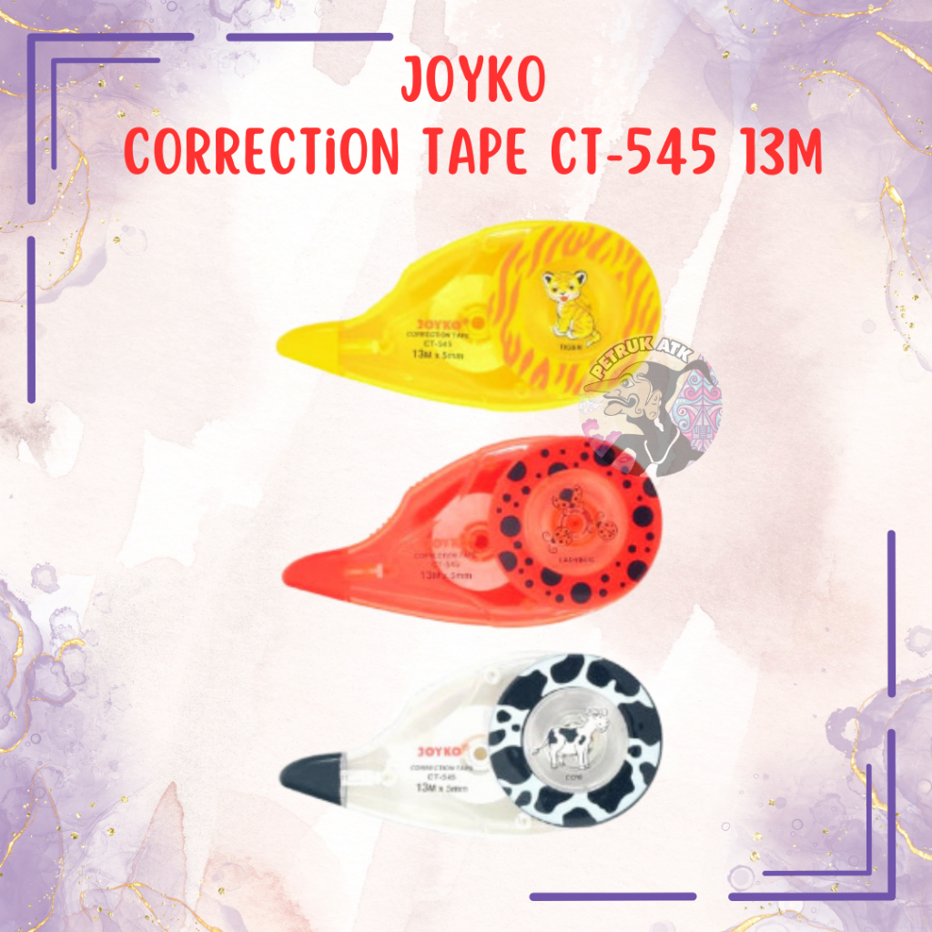 

[PCS] CORRECTION TAPE / PITA KOREKSI JOYKO CT-545 13 METER X 5 MM