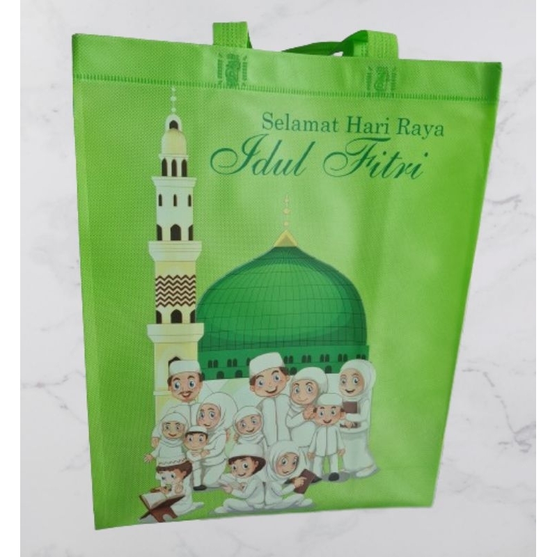 

Goodiebag Laminasi Idul Fitri ukuran Sedang/Tas Laminasi Idul Fitri