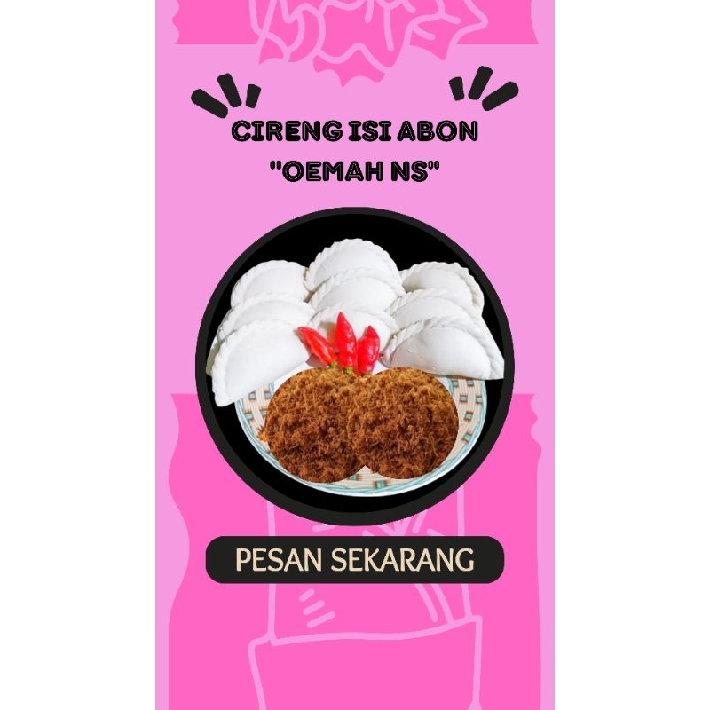 

CIRENG ISI ABON OEMAH NS ISI 10 BESAR ENAK/MAKANAN RINGAN/MAKANAN PEDAS/MAKANAN INSTAN/FOOD