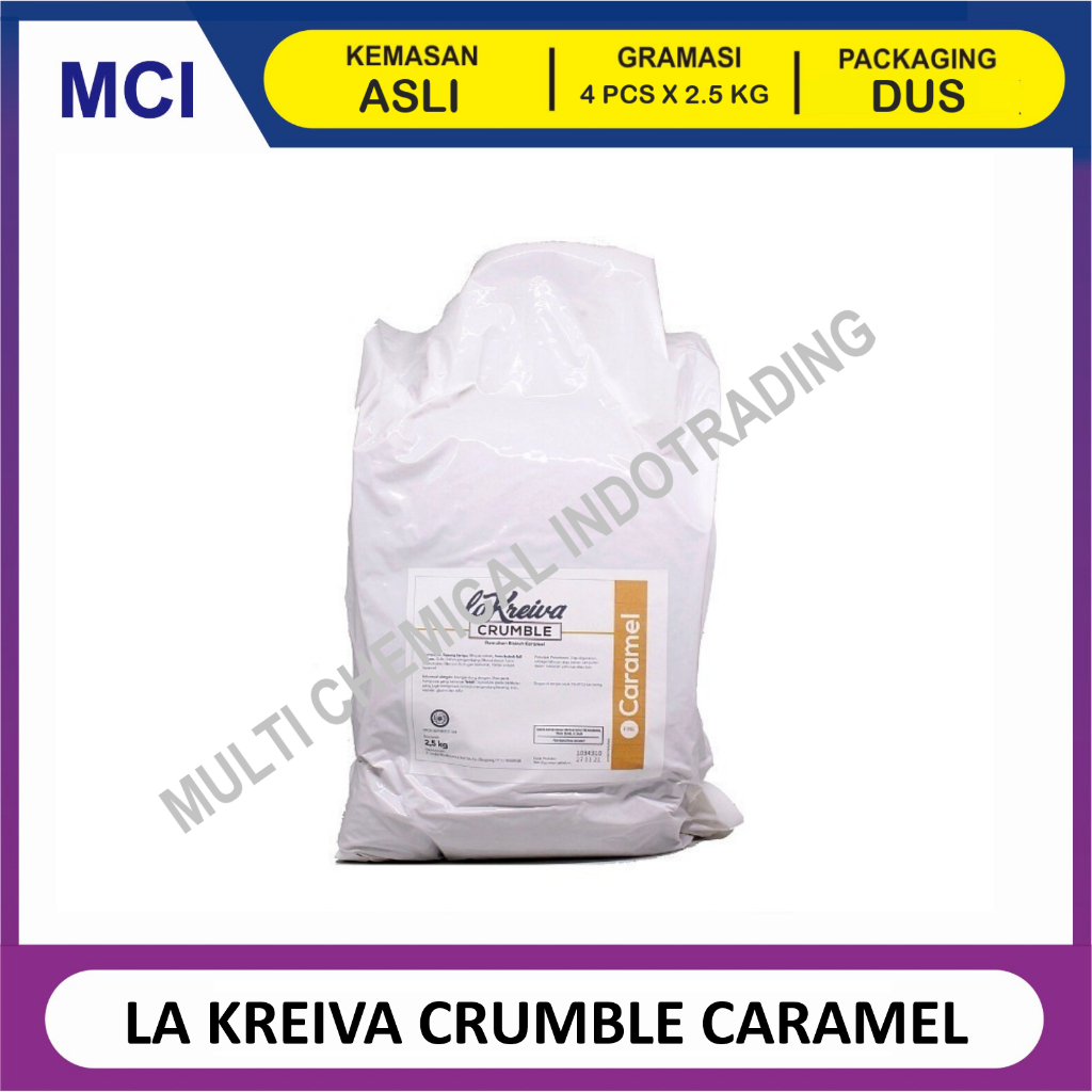 

CARAMEL - LA KREIVA CRUMBLE FINE TOPPING 2.5 KG - 1 DUS 4 PCS