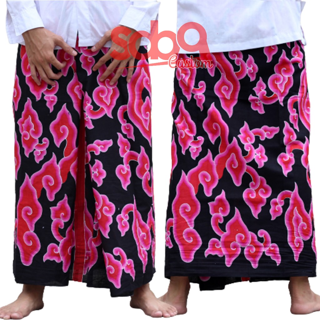 Sarung Batik Motif Cirebonan - Sarung Batik Megamendung - Sarung Batik Premium Mega Mendung