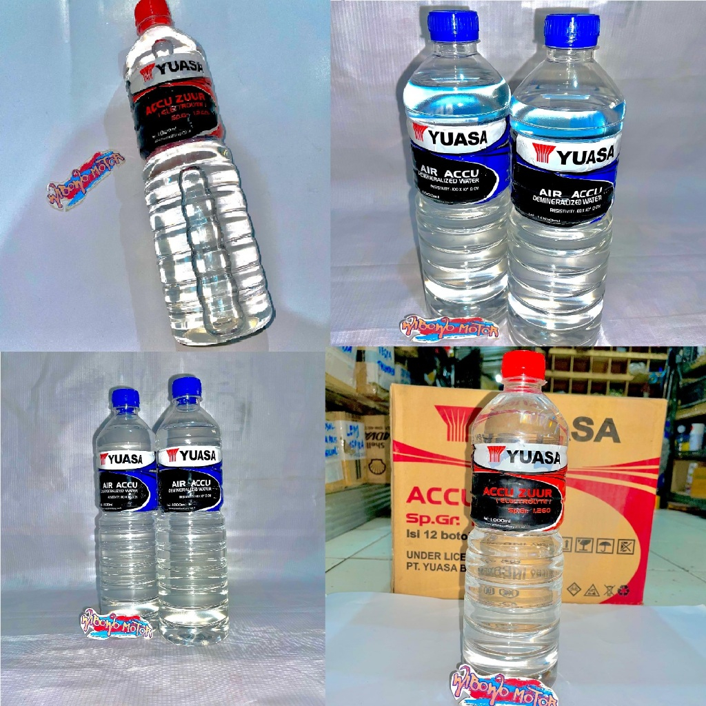 AIR AKI ACCU & AIR ZUUR SIR YUASA 1L 1 LITER
