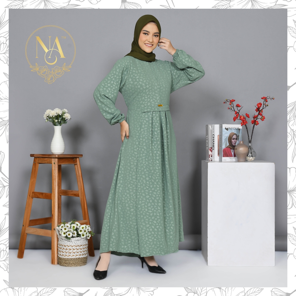 NADIRA GAMIS DRESS CIRNKLE AIRFLOW // GAMIS REMAJA TERBARU KOREAN STYLE // GAUN WANITA MODEL SIMPEL 