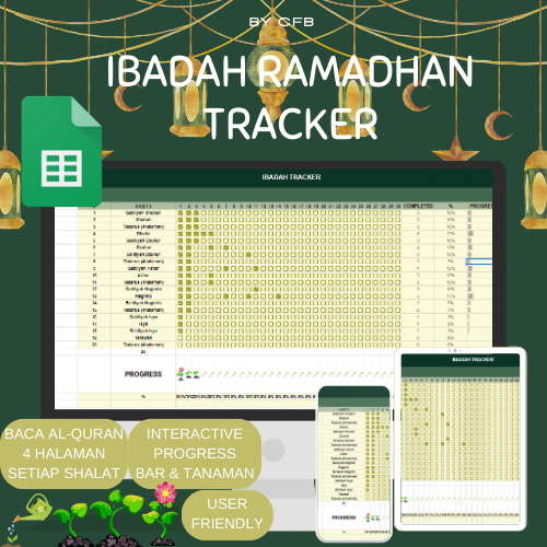 TRACKERI IBADAHI RAMADHAN SPREADSHEET