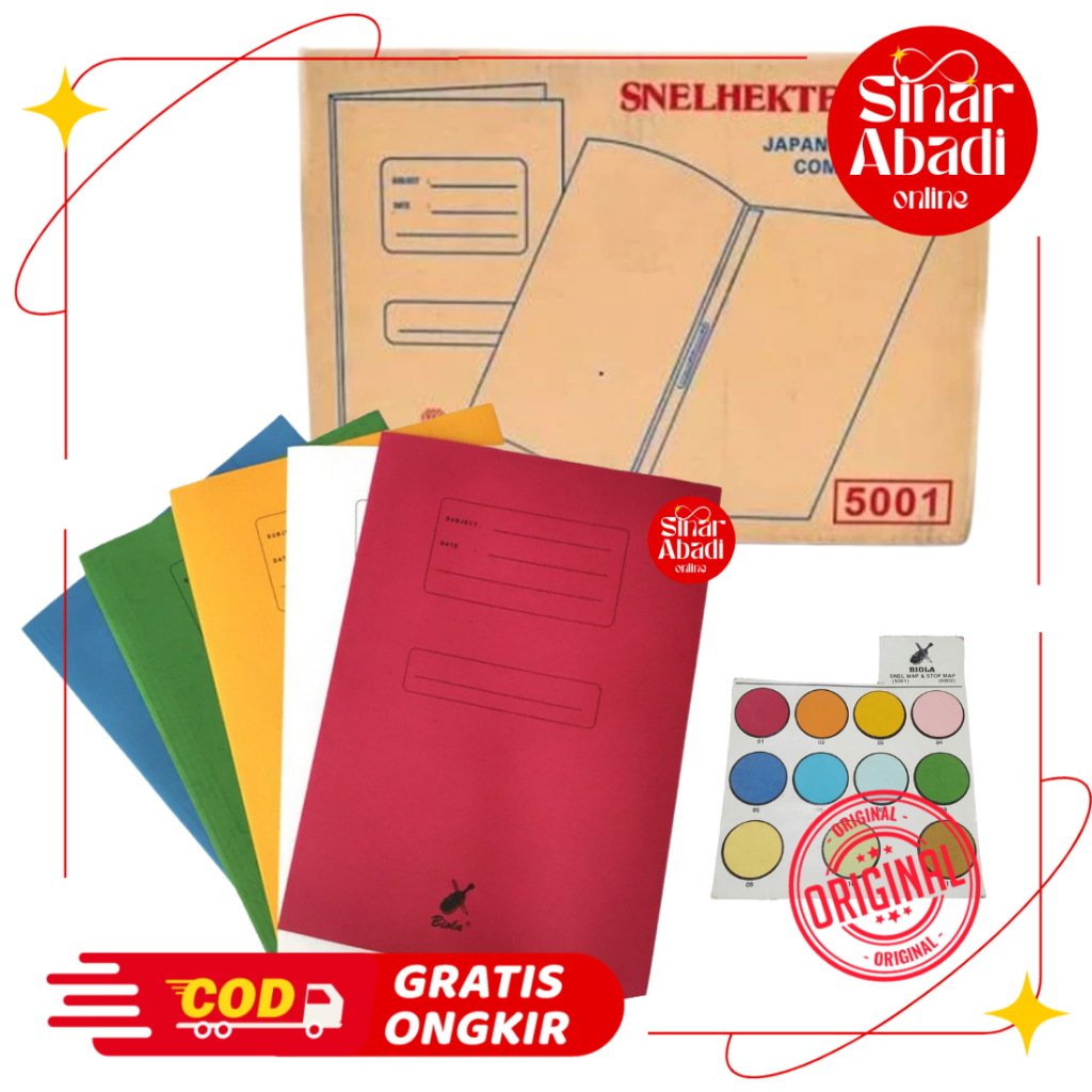

MAP KERTAS SNELHECTER BIOLA / MAP SNEL 5001 (1 PAK ISI 50)