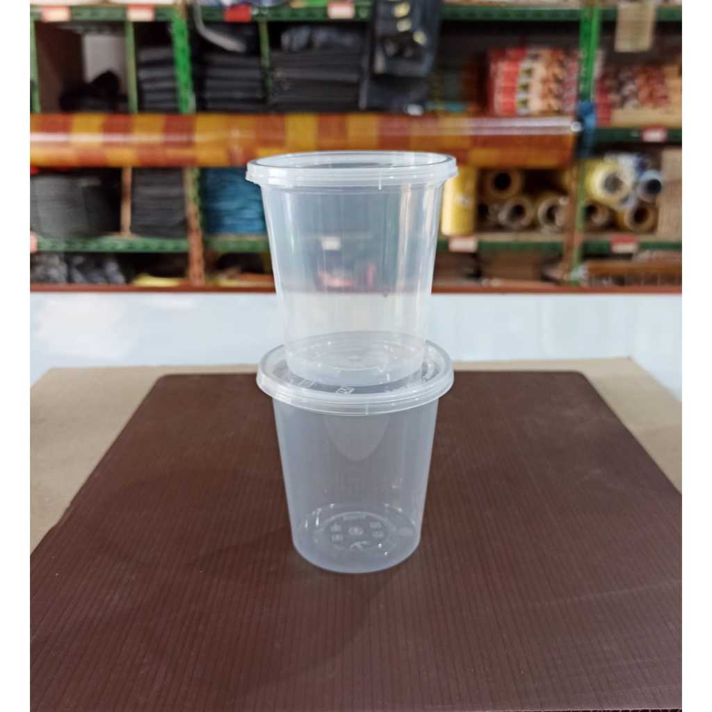 [ISI 25 PCS] Thinwall Gelas Puding Pudding 200ml + Tutup / Cup Puding Agar, Jelly Plastik/TEMPAT SLA