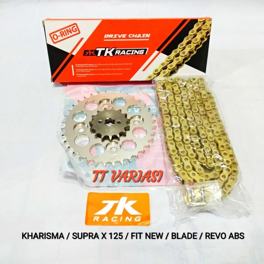Gear Set TK 428 Supra x 125 - Blade - Revo Absolute &amp; Rantai HPO