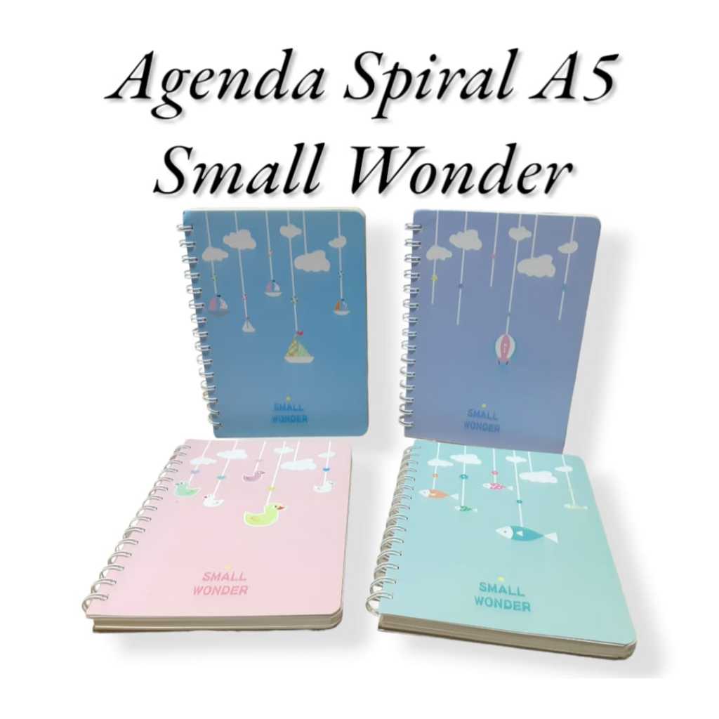 

ROYALE STATIONARY - BUKU DIARY / AGENDA SPIRAL HARD COVER UKURAN A5 KARAKTER SMALL WONDER