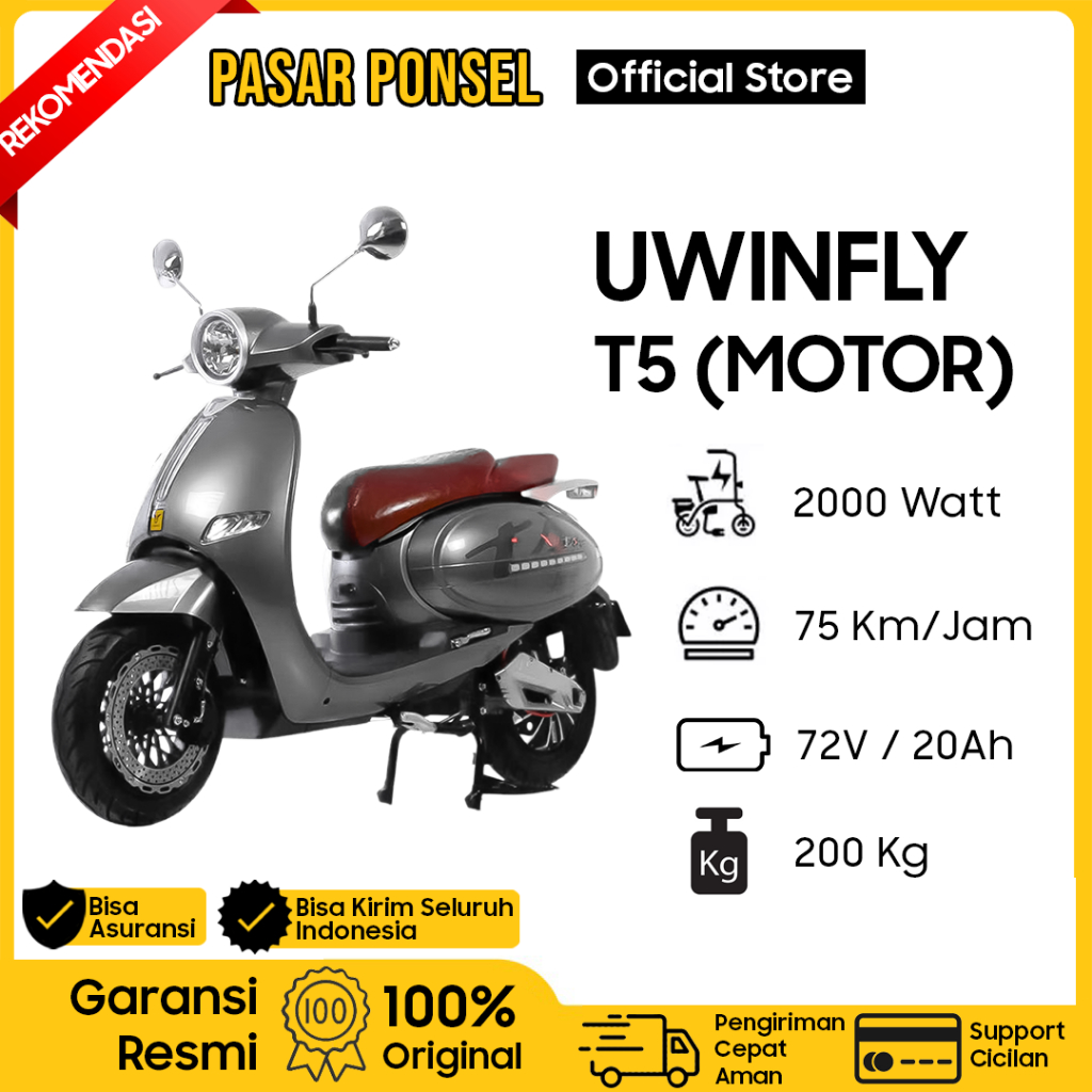 UWINFLY T5 AKI ACID MOTOR LISTRIK GARANSI RESMI