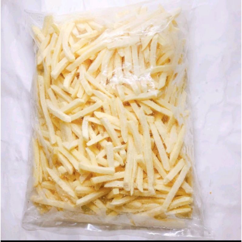 

Kentang shoestring / crincle 1 kg ( kemasan polos )