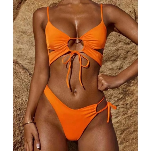 ART Q5L Bikini wanita GAEUS baju renang wanita swimsuit import korea neon orange