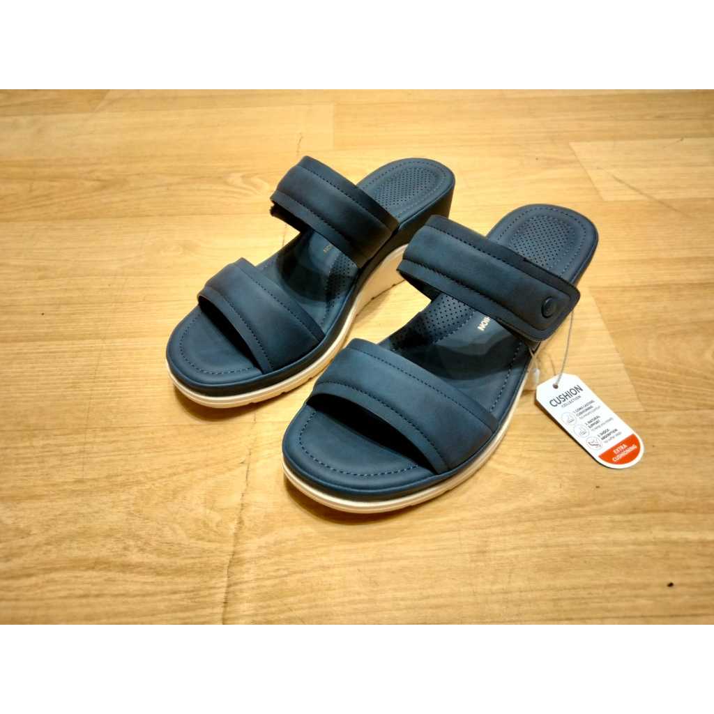 Bata Sandal Wedges Comfit Navy 7019033