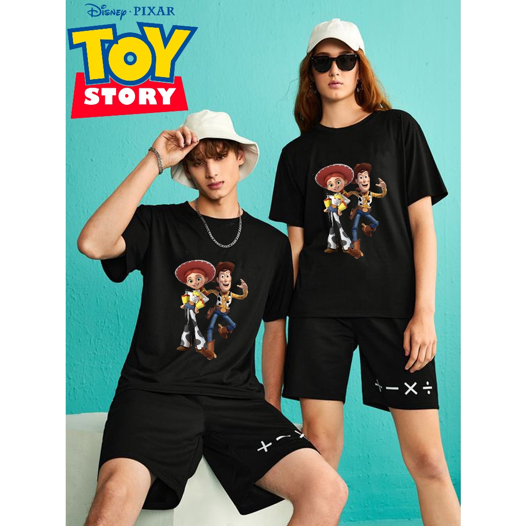 KAOS TOY STORY UNISEX/ TSHIRT TOY STORY / TOY STORY TEE / KAOS BUZZ AND JESSIE TOY STORY DATE
