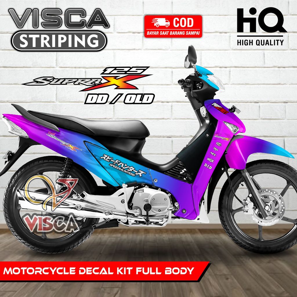Decal Supra X 125 Lama Full Body - Stiker Supra X 125 Lama Keren - Striping Supra X 125 Lama Variasi