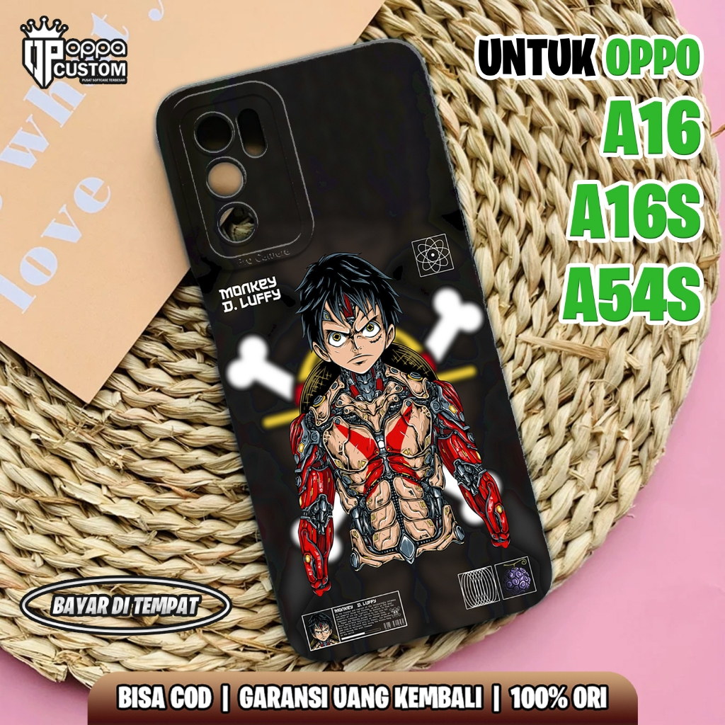 Case OPPO A16 A16S A54S Terbaru -  [ ANIME ONE PIECE] OPPO A16 A16S A54S - Case Hp - Casing Hp - Sof